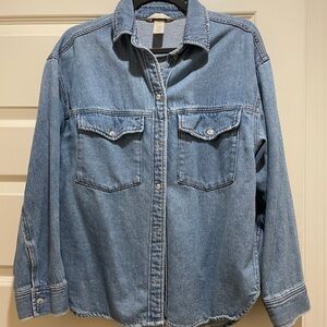 H&M Denim button up shirt